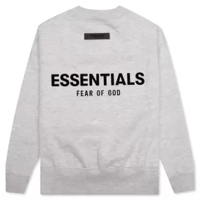 Essentials Kid's Core Crewneck - Light Oatmeal