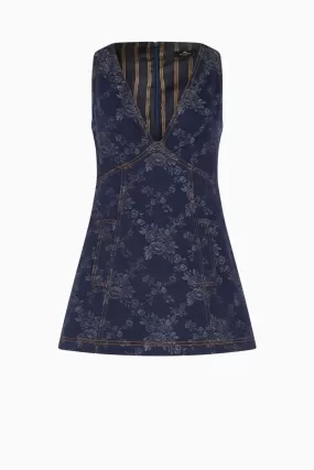 Etro Jacquard Mini Dress - Denim