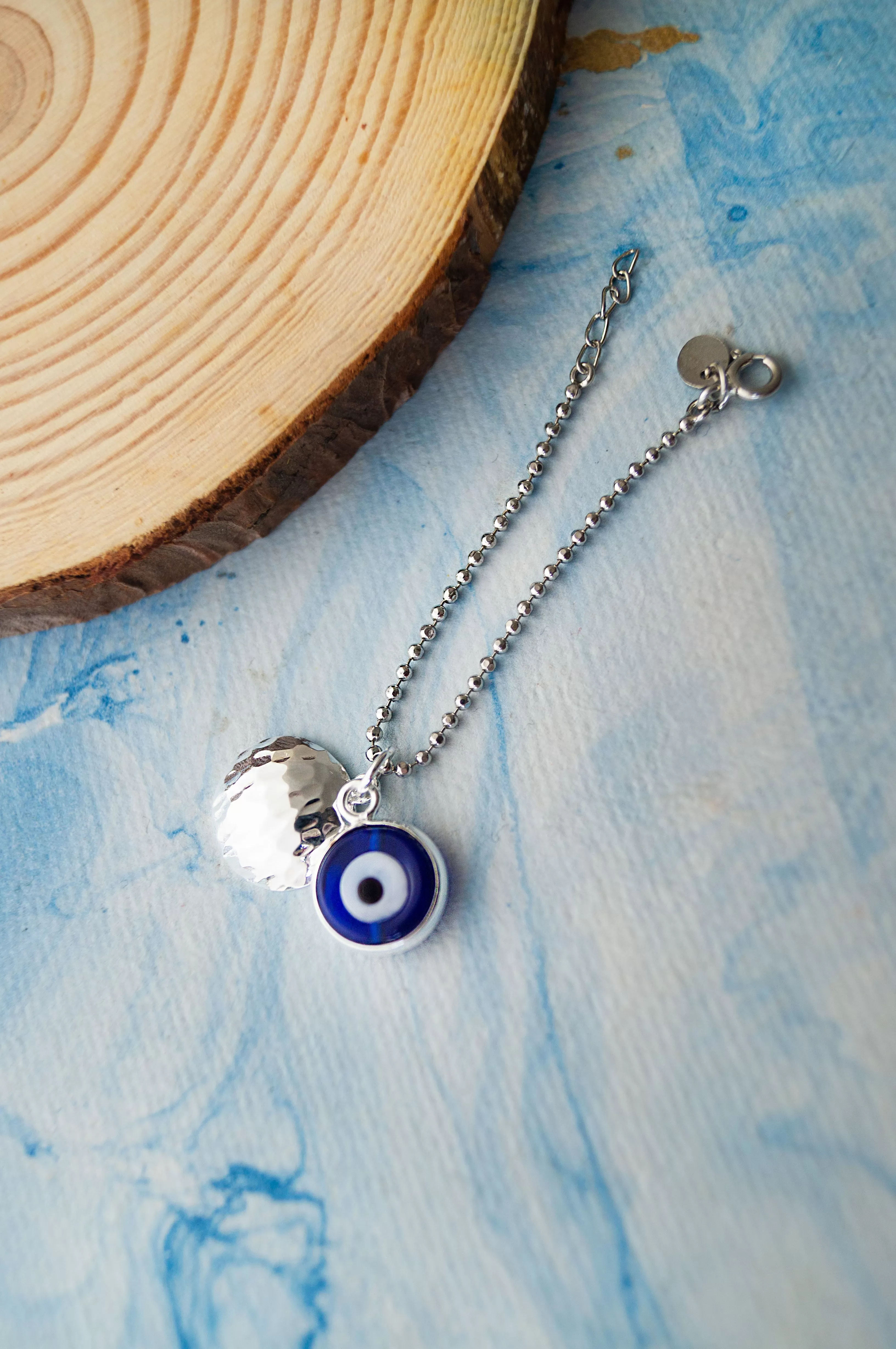 Evil Eye Gold Plated Sterling Silver Watch Charm Love Hamper 