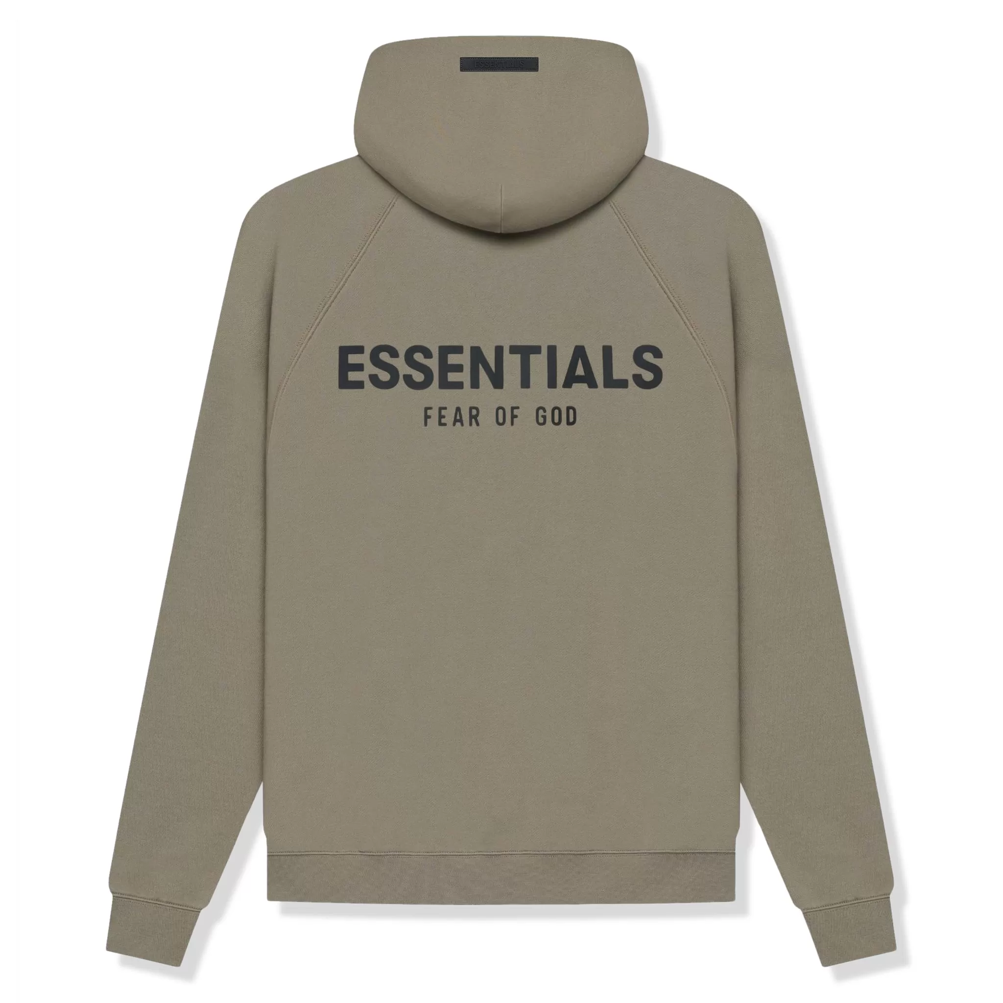 Fear Of God Essentials Reverse Logo Taupe Hoodie (SS21)