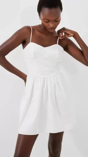 Florida Strappy Flared Dress - Summer White