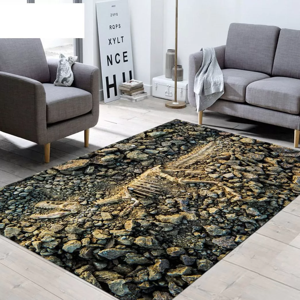 Gearhuman 3D Dinosaur Fossil Carpet