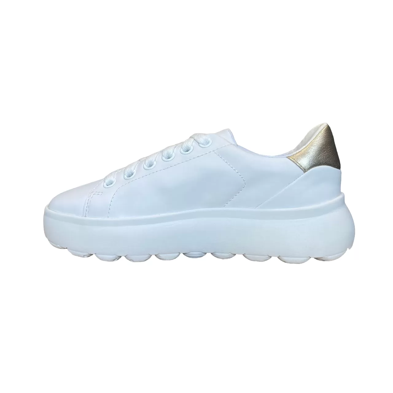 Geox Spherica D35TCB white gold sneakers shoe