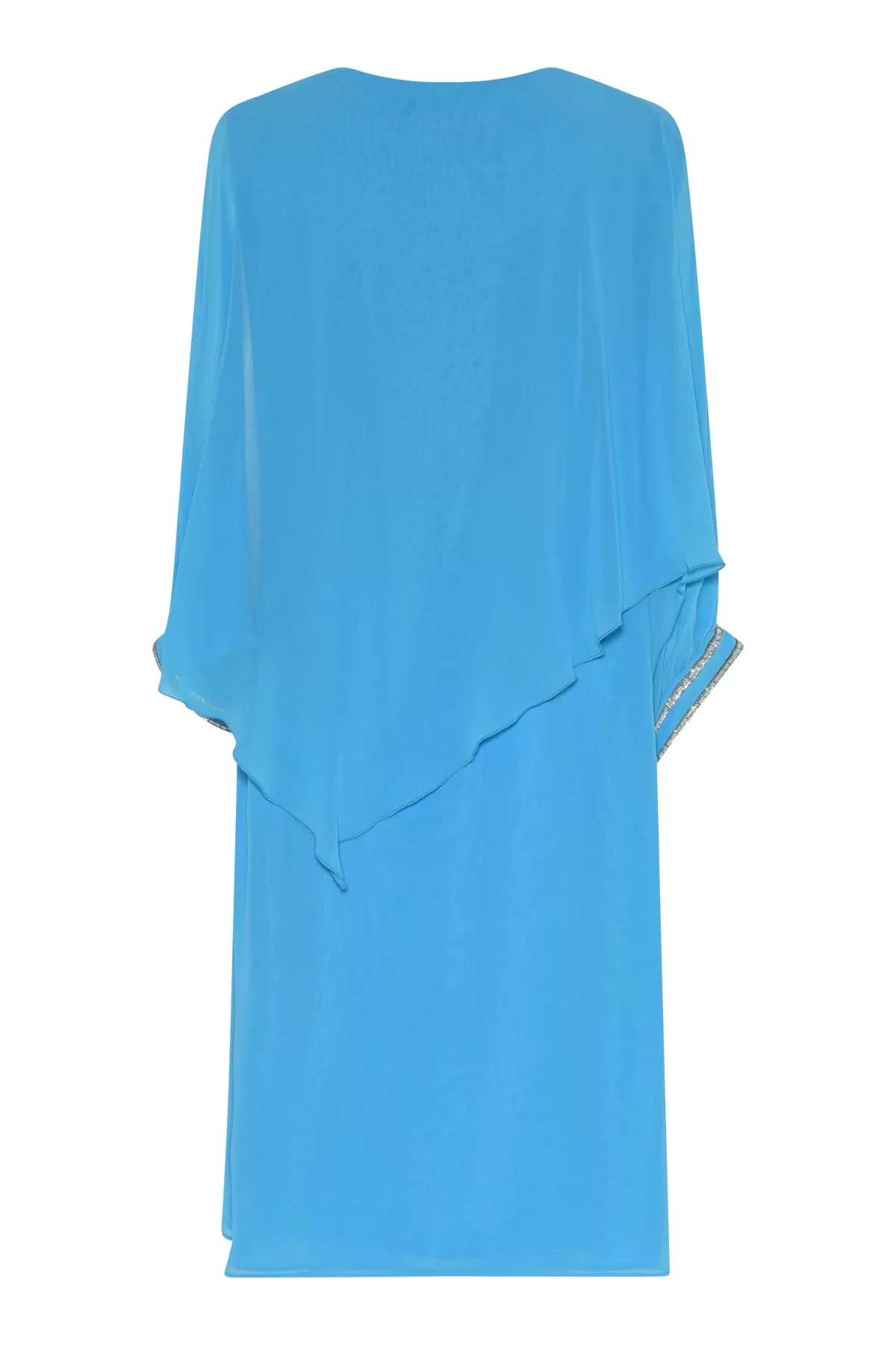 Godske Dress with Diamante Cuffs in Blue