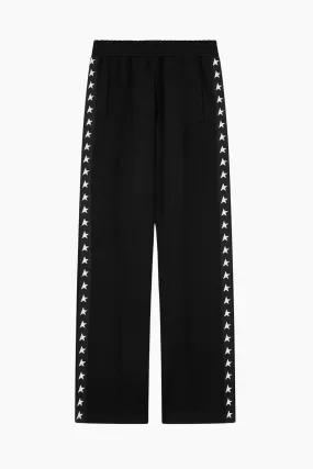 Golden Goose Dorotea Star Stripe Wide Leg Pant - Black/ White