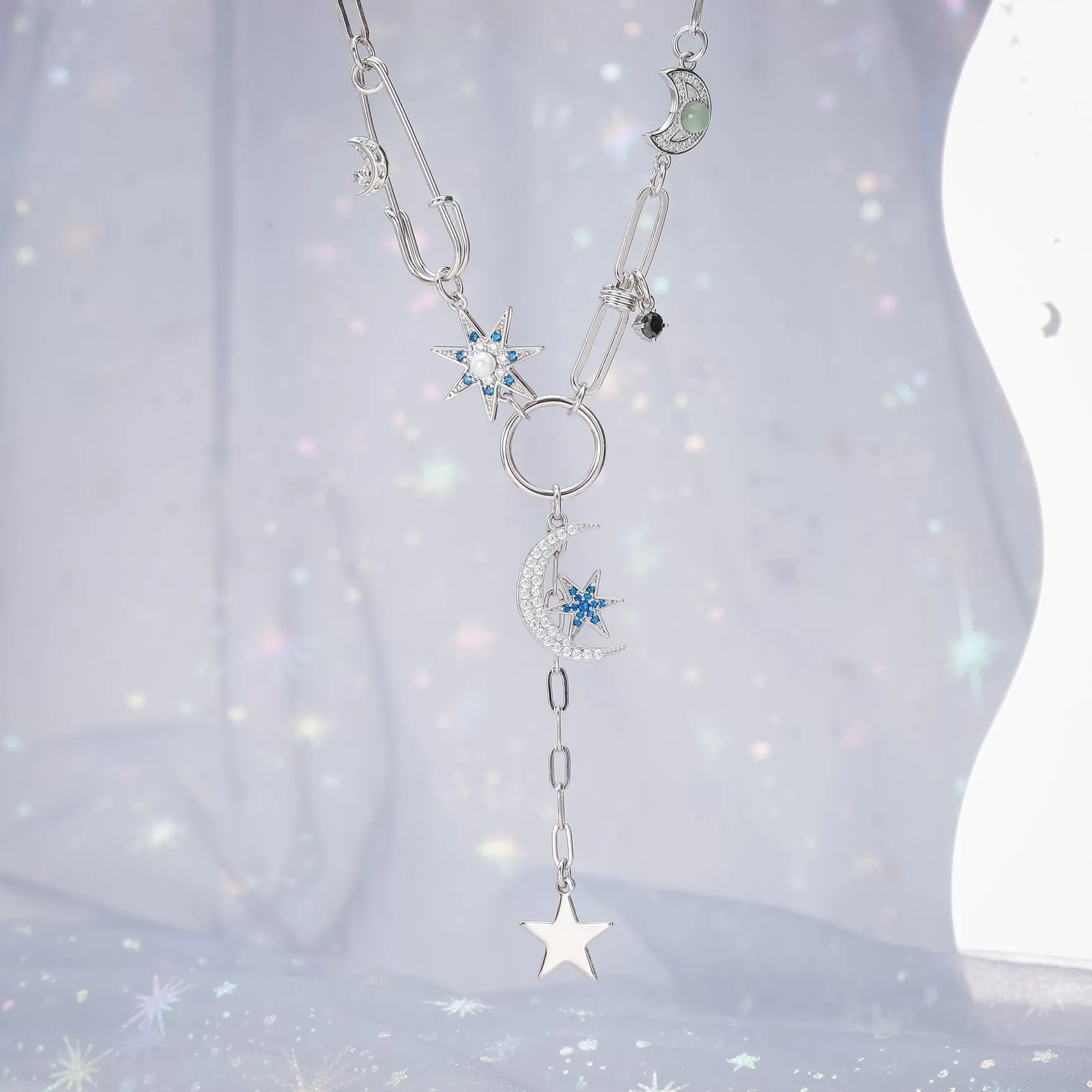 Guardian of the Stars and Moon Necklace