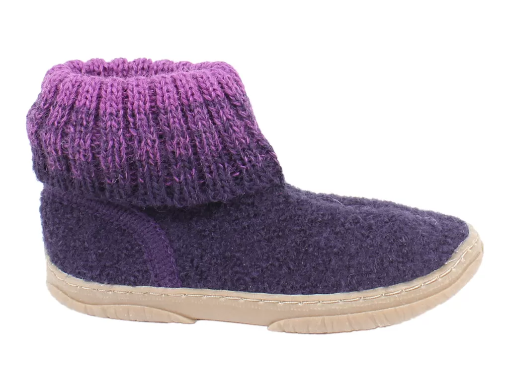 Haflinger Children's slippers Yuki Lavender