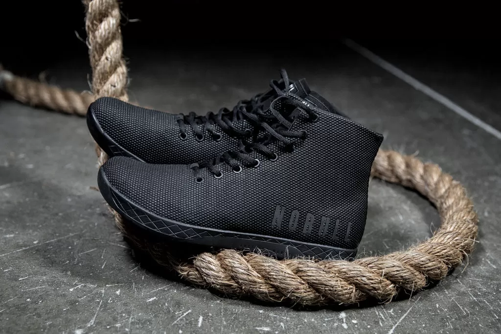 HIGH-TOP BLACK TRAINER (MEN'S).