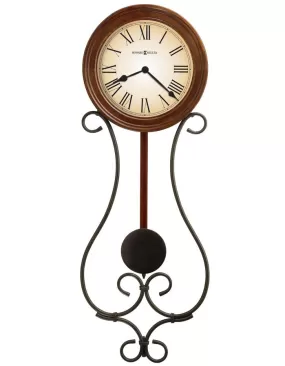 Howard Miller Kersen Pendulum Wall Clock - Off-White Dial - Americana Cherry