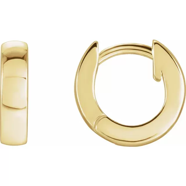 Huggie Hinged Hoop Earrings