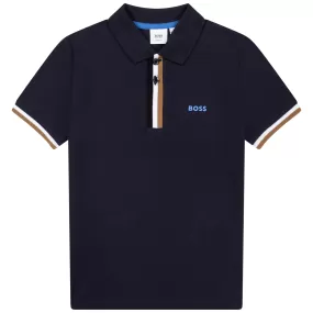 Hugo Boss Boys S/S Polo _ Navy J25N51-849