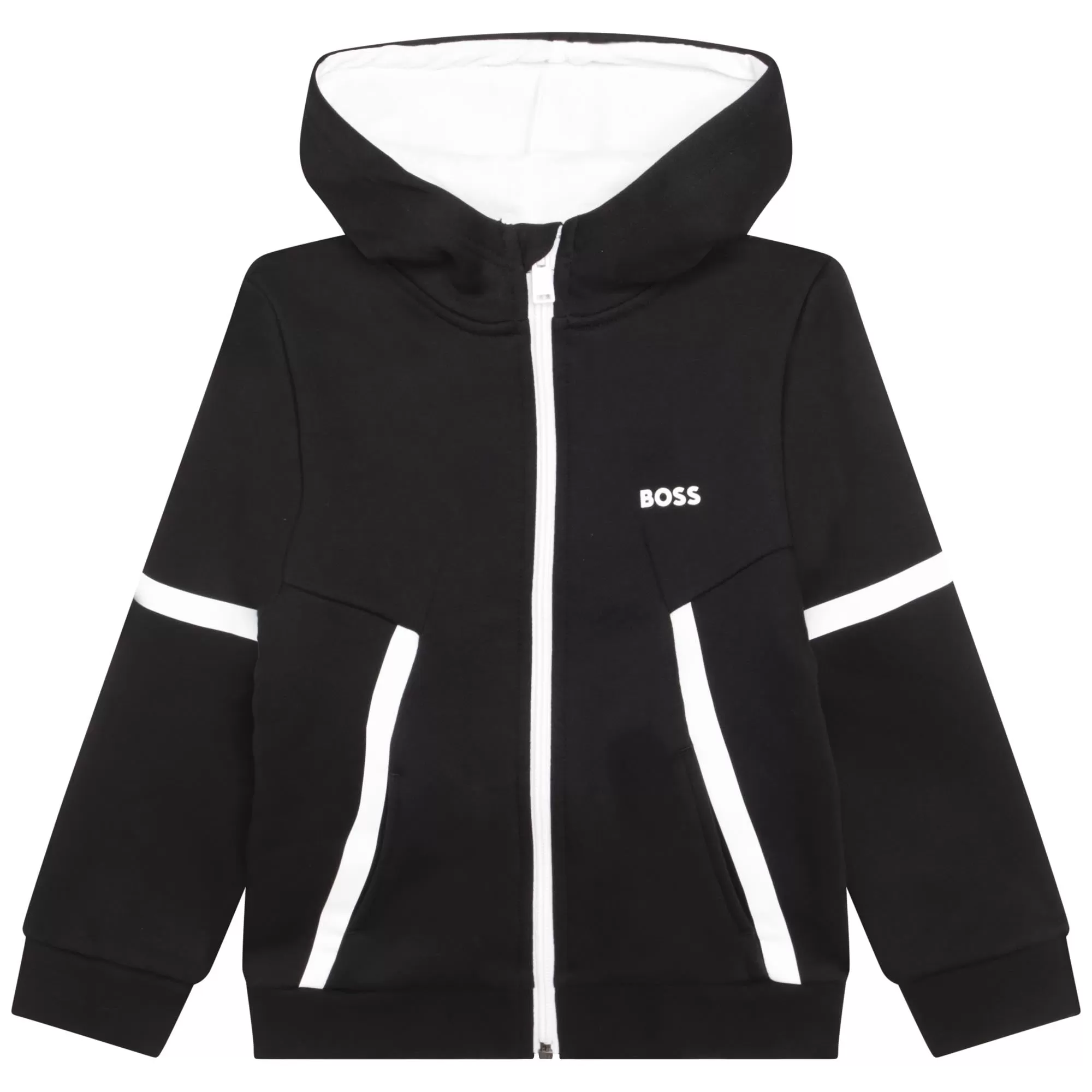 Hugo Boss Boys Zip-Up Hoodie _Black J25M71-09B