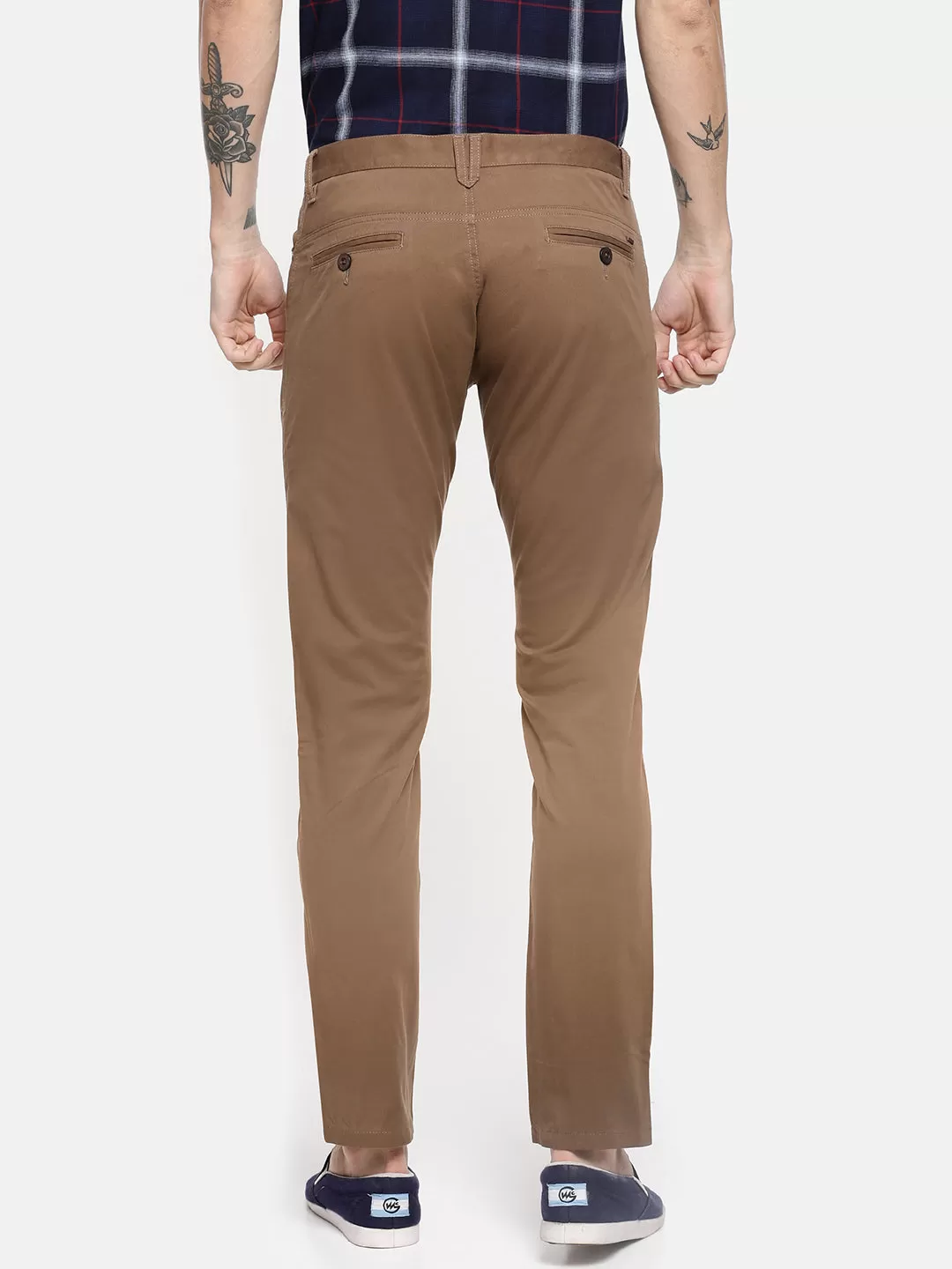 JDC Casual Solid Trouser-Brown