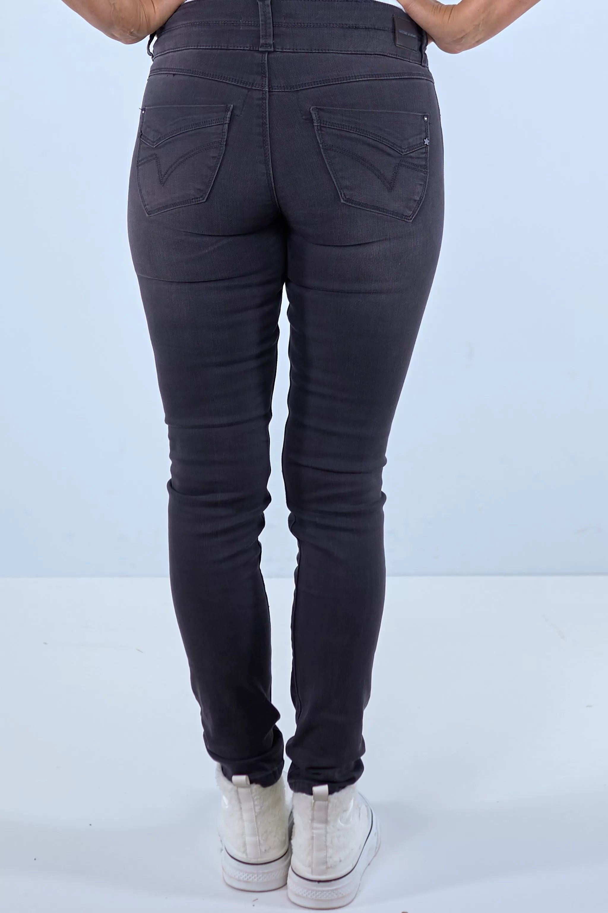 Jeans "EnyaTZ  Womanshape", black brushed