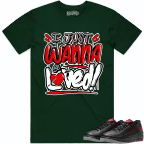 Jordan 2 Low Christmas 2s Shirt to Match - RED LOVED