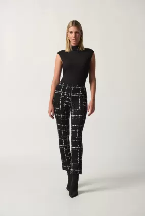 Joseph Ribkoff Plaid Slim Fit Pants