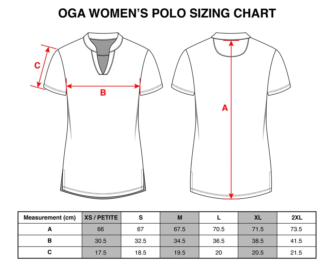 Jungle Haupia Gray - OGA Women's Polo - Haupia / Cool Gray