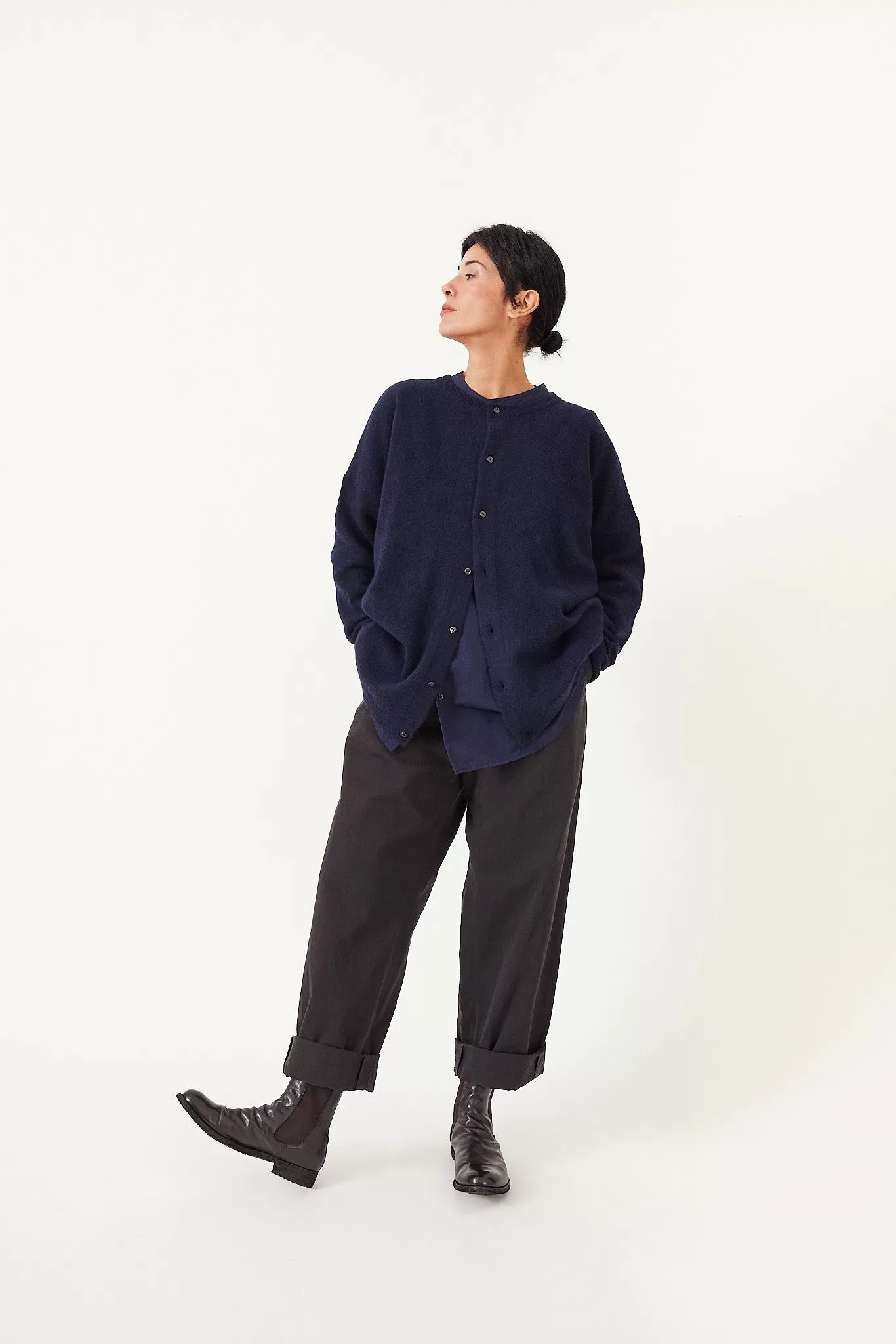 Kaval - Crew neck knit cardigan