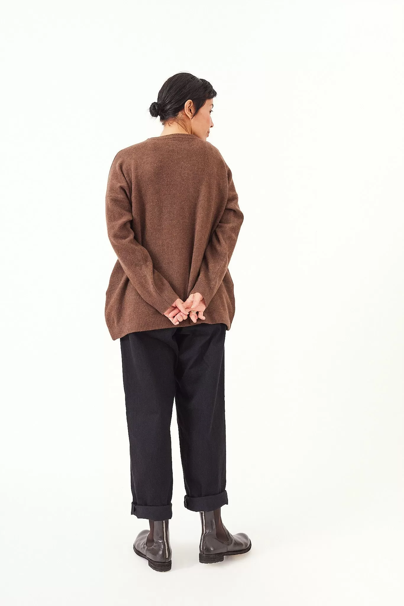 Kaval - Crew neck knit cardigan