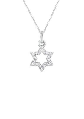 KC Designs 14KWG Diamond Star of David Pendant Necklace | 16"