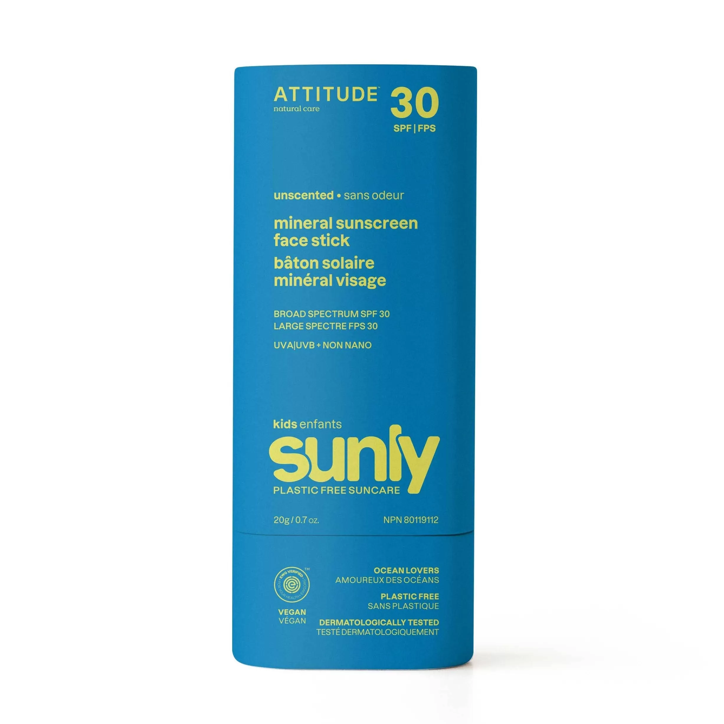 Kids Unscented SPF 30 Solid Sunscreen | Sunly