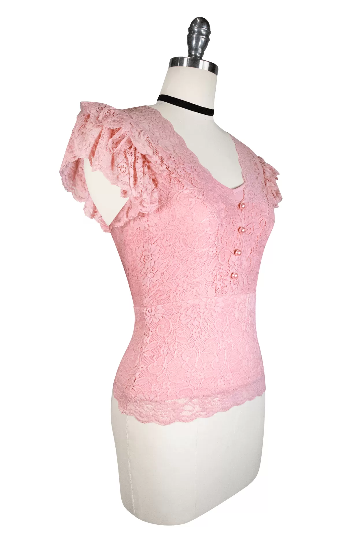 La Luna Lace Top (Pink)