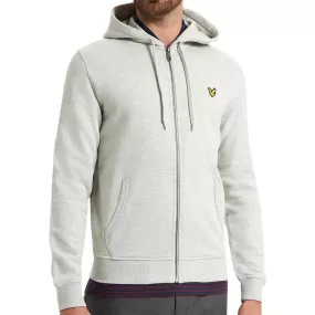 Lyle & Scott Zip-Through Hoodie - Light-Grey Marl