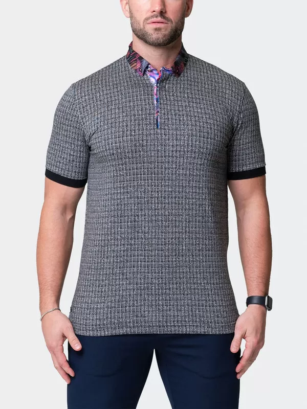 Maceoo Short-Sleeve Polos | Polo Mozartmaki Grey