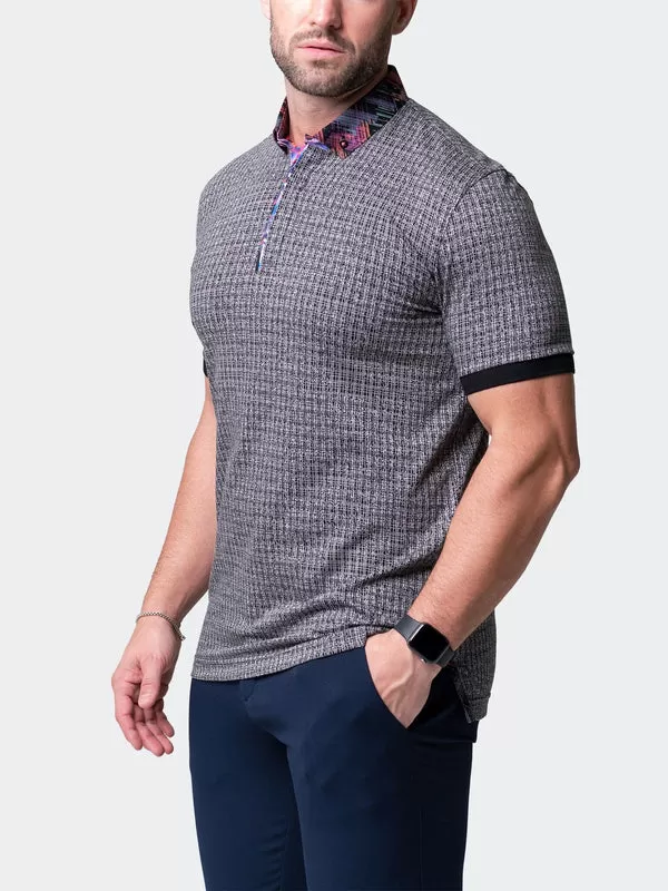 Maceoo Short-Sleeve Polos | Polo Mozartmaki Grey