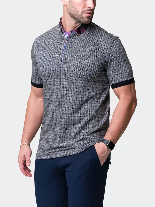 Maceoo Short-Sleeve Polos | Polo Mozartmaki Grey