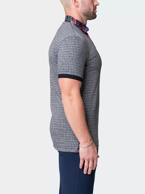 Maceoo Short-Sleeve Polos | Polo Mozartmaki Grey