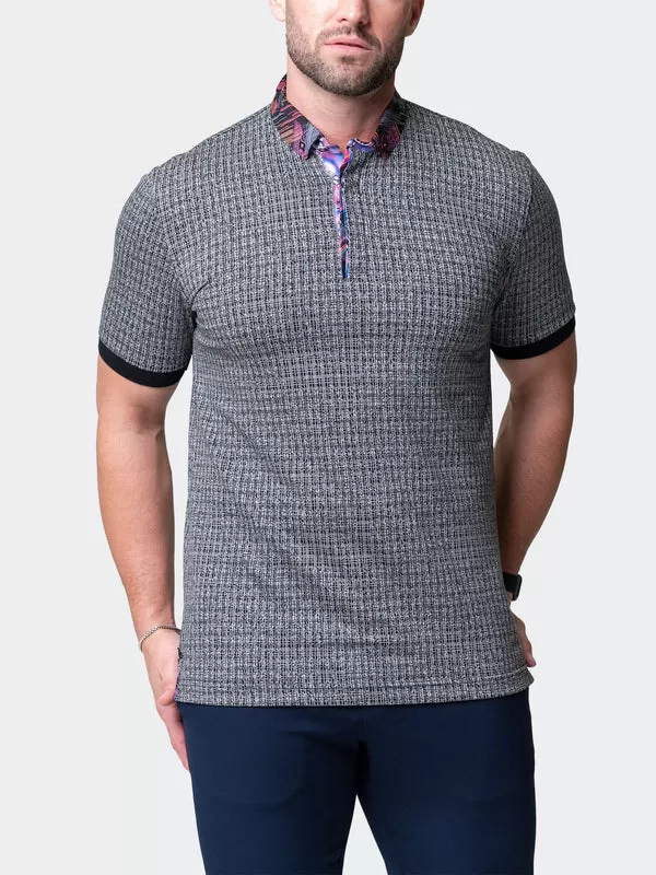 Maceoo Short-Sleeve Polos | Polo Mozartmaki Grey