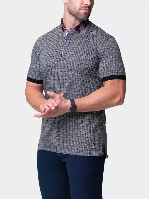 Maceoo Short-Sleeve Polos | Polo Mozartmaki Grey