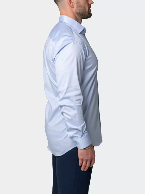 Maceoo Stretch Shirt | Fibonacci Sleeksky Blue