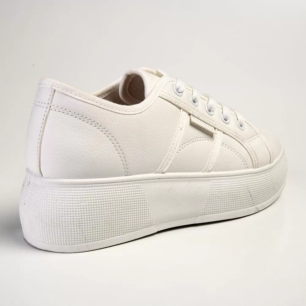 Madison Aimee Platform Sneaker - White