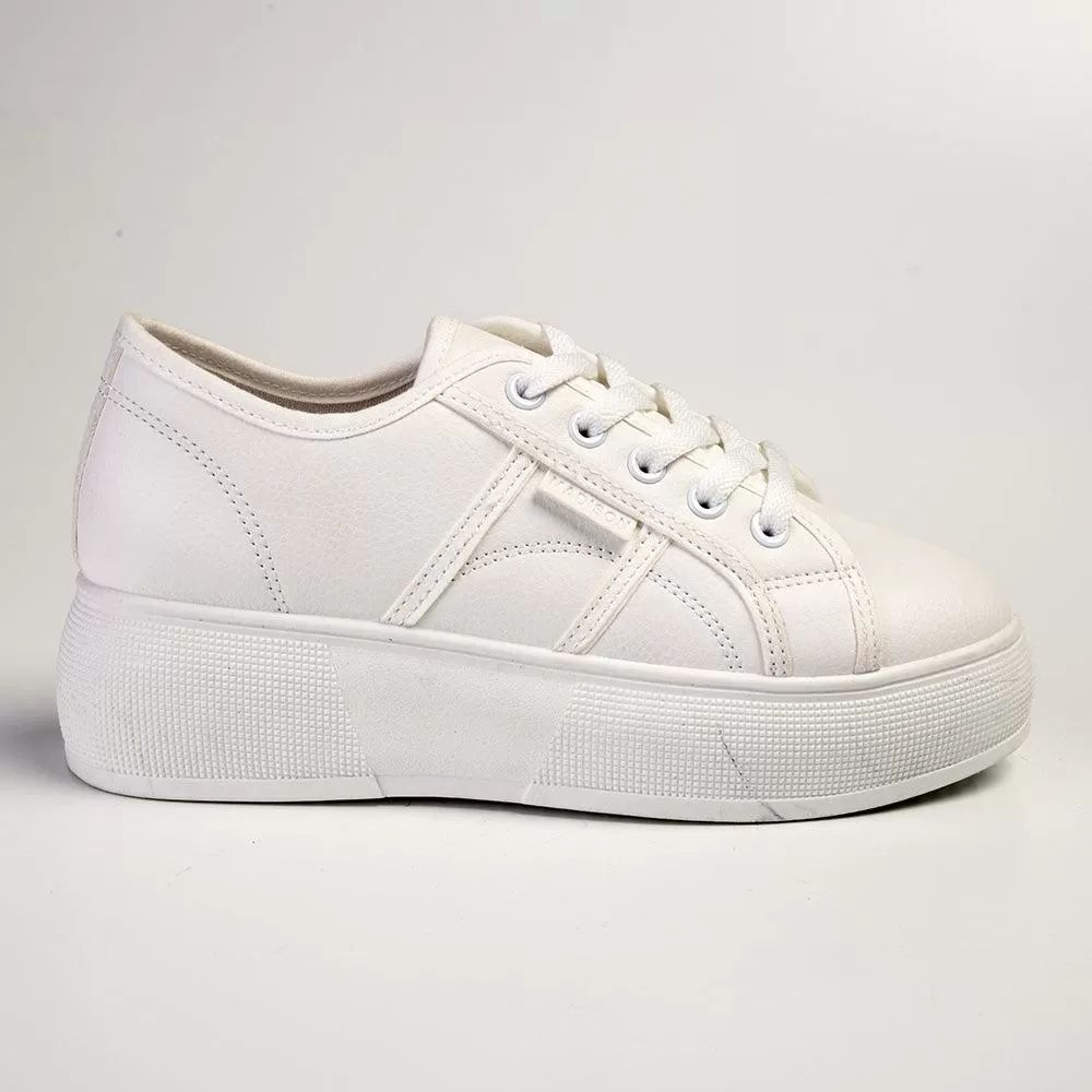 Madison Aimee Platform Sneaker - White