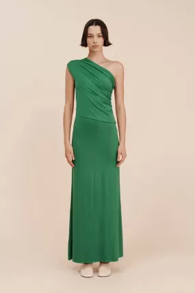 MASON ONE SHOULDER TOP - EMERALD