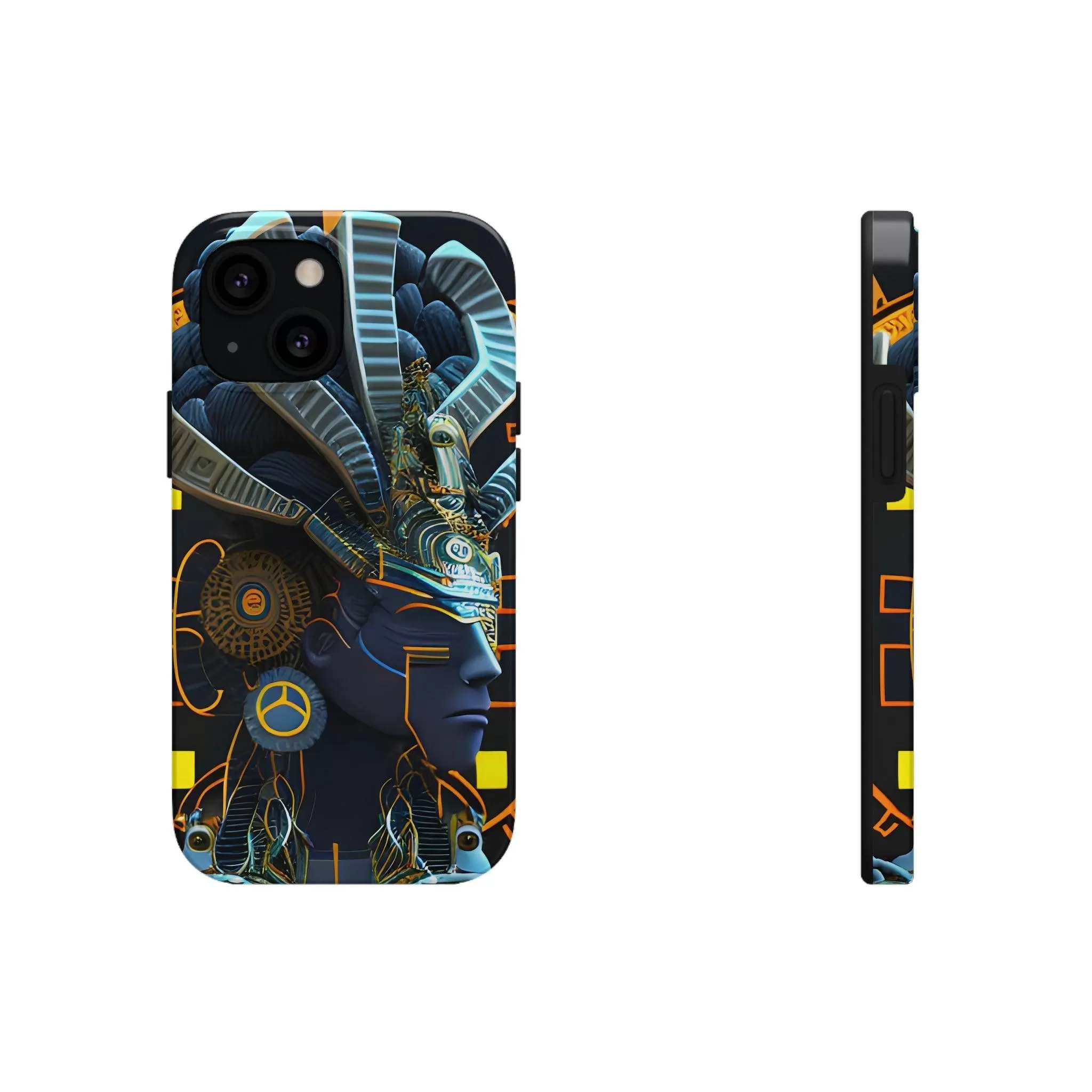 Mayan / Aztec Alien Robot Tribal Warrior Custom Artwork iPhone Case - Uniquely Designed and Inspired by Ancient Civilizations