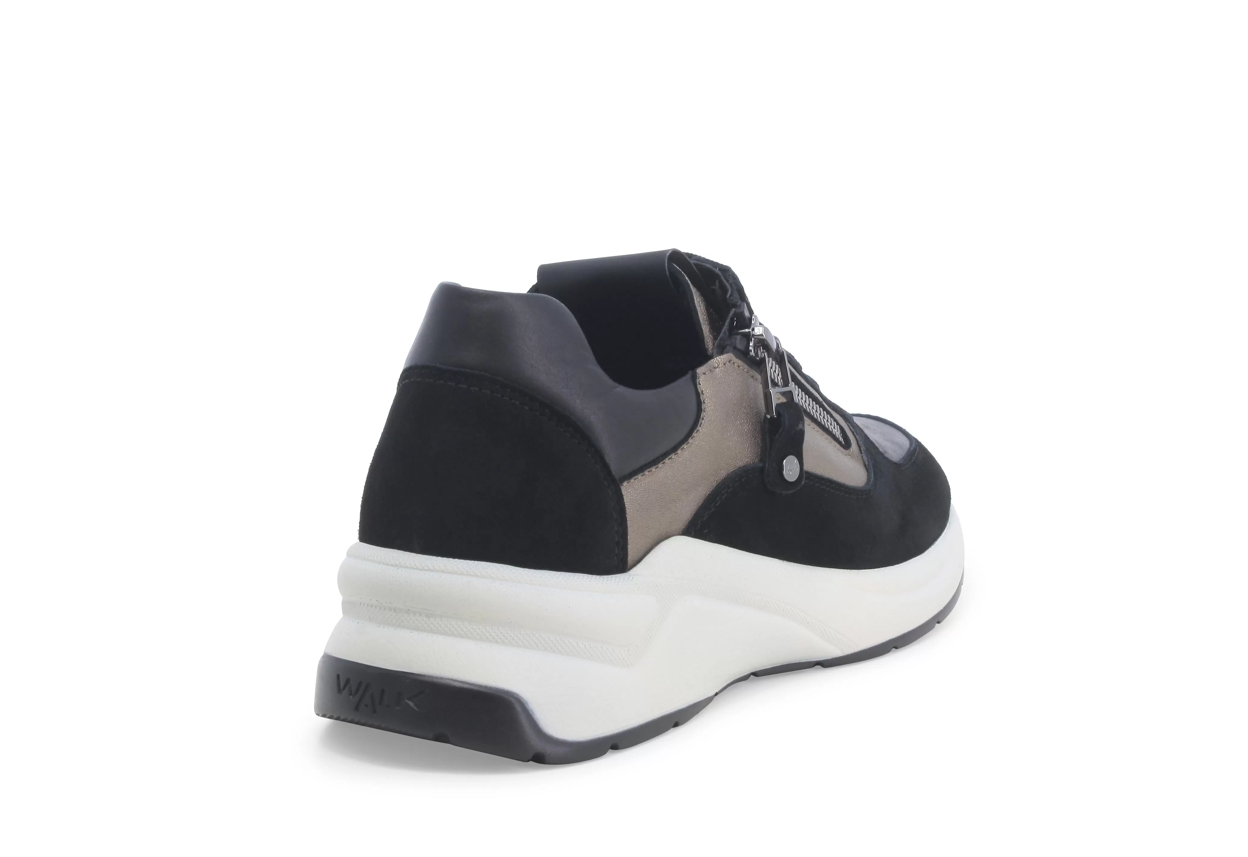 Melluso Donna Sneakers Lacci con Zip Camoscio Pelle