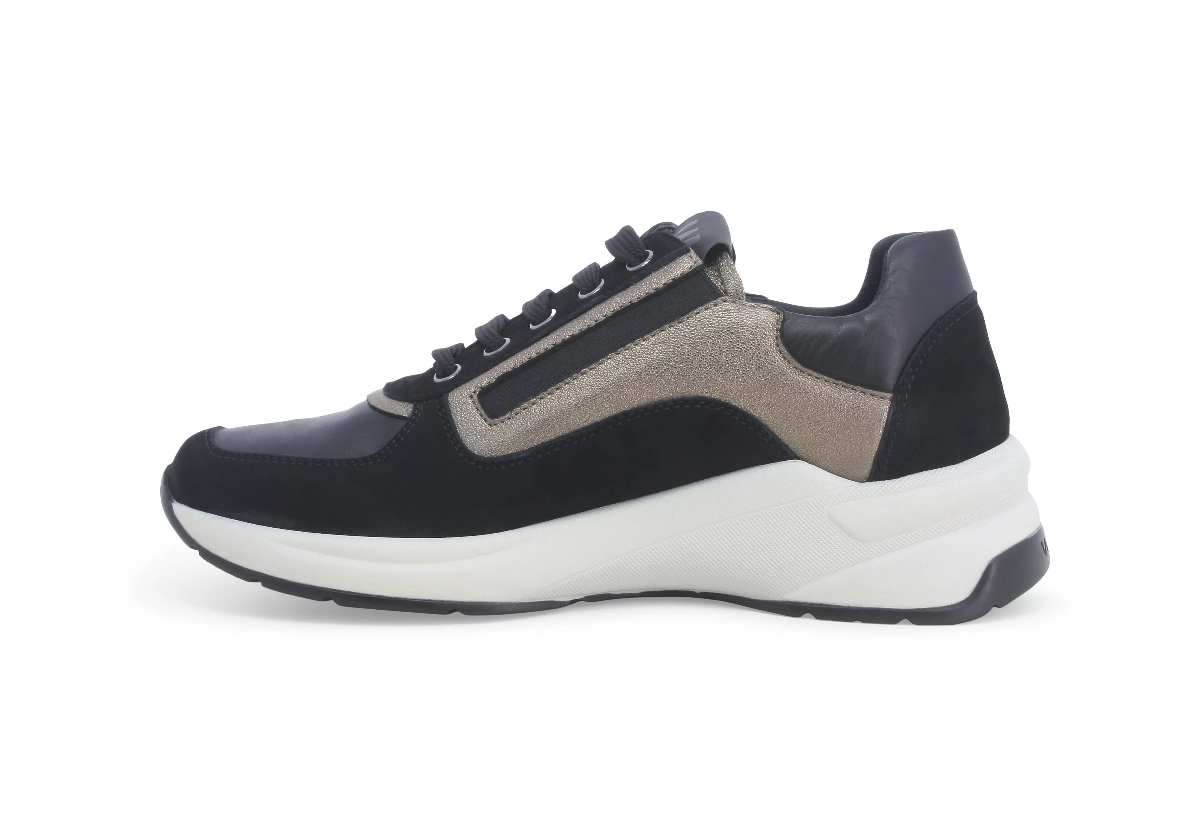 Melluso Donna Sneakers Lacci con Zip Camoscio Pelle