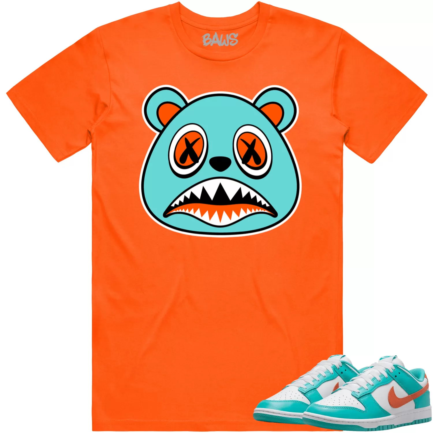 Miami Dunks Dolphins Shirt to Match - MIAMI BAWS BEAR