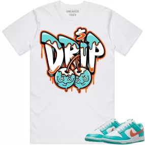 Miami Dunks Dolphins Shirt to Match - MIAMI MONEY DRIP