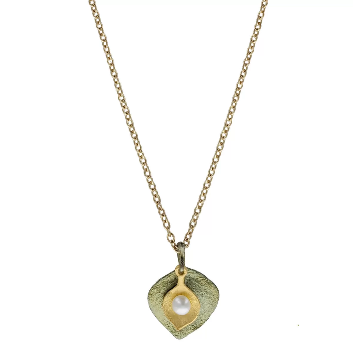 Michael Michaud Layered Eucalyptus Leaf Necklace