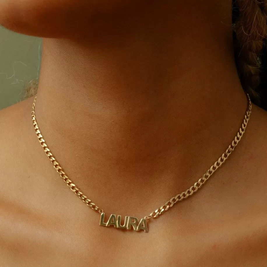 Mini Nameplate Necklace