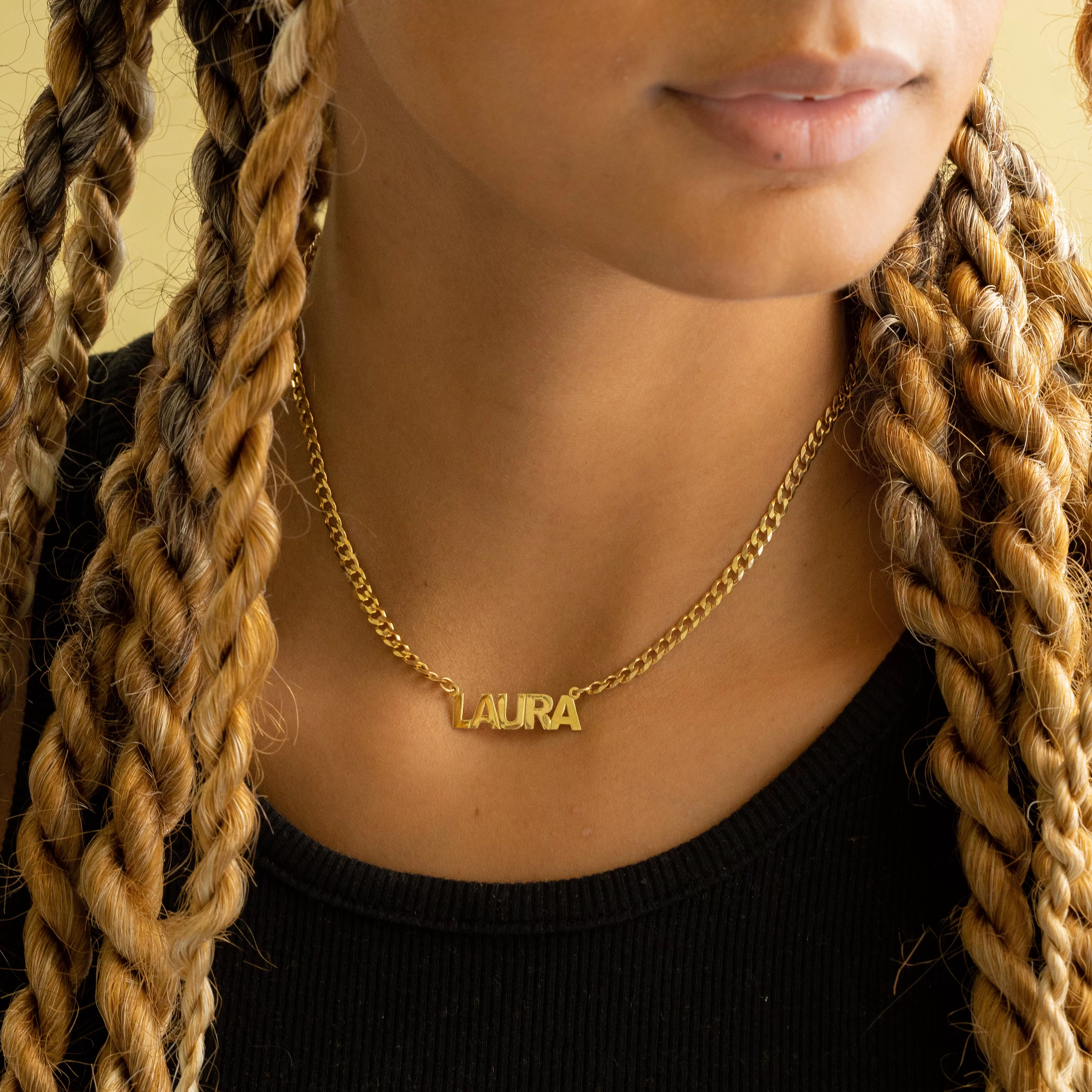 Mini Nameplate Necklace