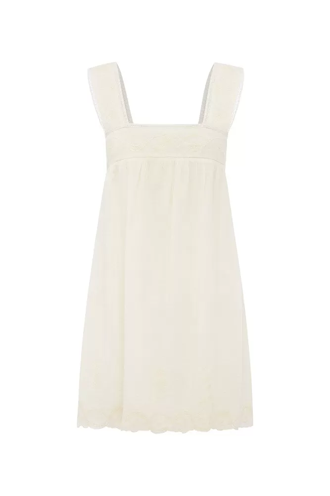 MYLAH MINI DRESS - CREAM