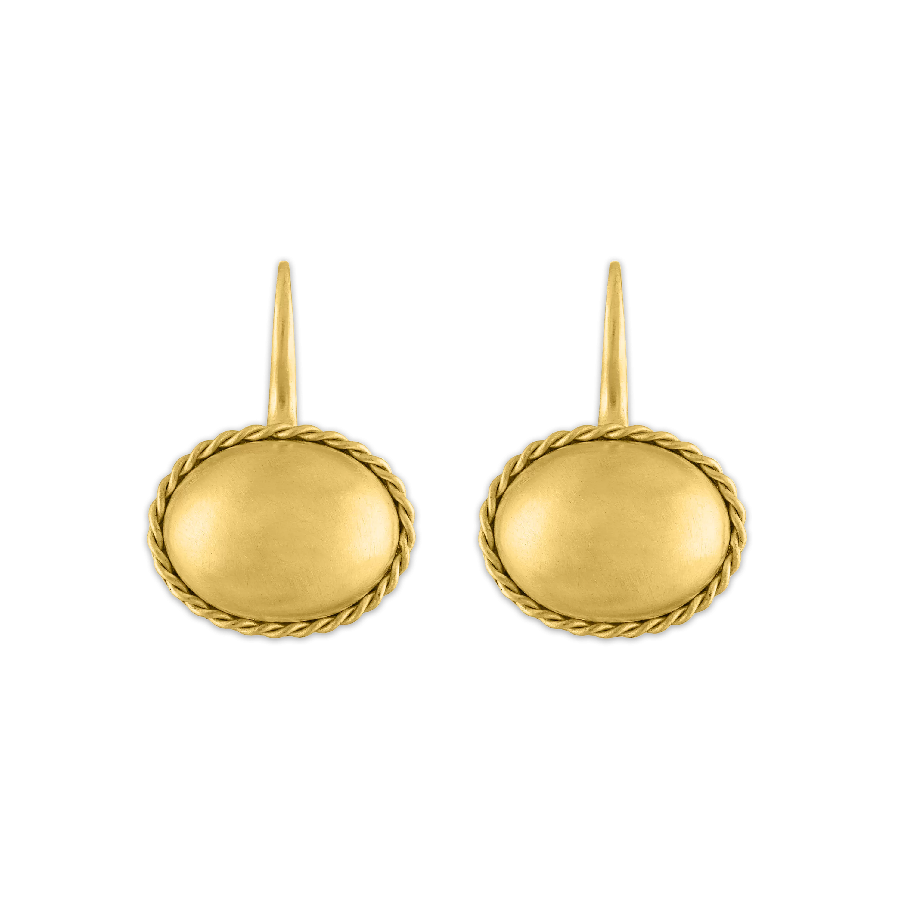 Oval Chorda Hook Earrings