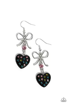 Paparazzi BOW Away Zone Black Earrings