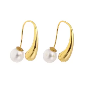 Pearl Earrings Ear Hooks