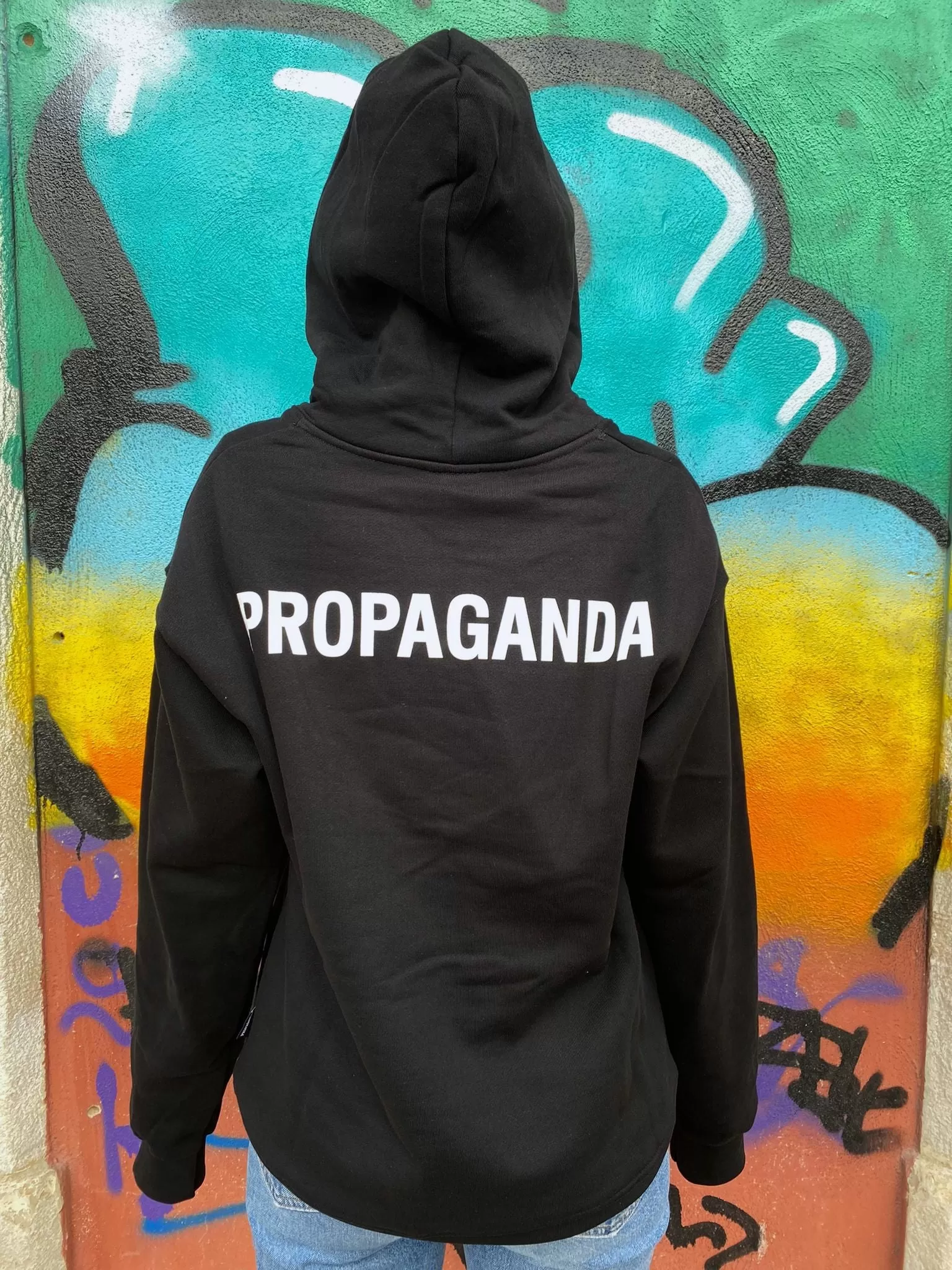 Propaganda Logo hoodie 293-01 black